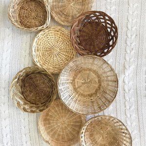 8 piece wall basket set